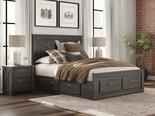 Vonitta Bay  Panel Storage Bed