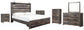 Drystan  Panel Bed With Storage With Mirrored Dresser, Chest And 2 Nightstands