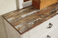 Willowton /California King Panel Headboard With Mirrored Dresser, Chest And 2 Nightstands