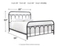 Nashburg  Metal Bed With Mattress