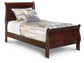 Alisdair  Sleigh Bed With Mirrored Dresser And 2 Nightstands