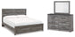Bronyan  Panel Bed With Mirrored Dresser