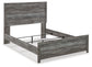 Bronyan  Panel Bed With Mirrored Dresser And 2 Nightstands