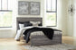 Bronyan  Panel Bed With Mirrored Dresser And 2 Nightstands