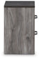 Bronyan  Panel Bed With Mirrored Dresser And 2 Nightstands