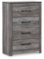Bronyan  Panel Bed With Mirrored Dresser And Chest