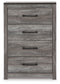 Bronyan  Panel Bed With Mirrored Dresser And Chest