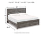 Bronyan  Panel Bed With Mirrored Dresser And Chest