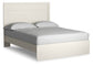 Stelsie  Panel Bed With Mirrored Dresser And Nightstand