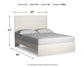Stelsie  Panel Bed With Mirrored Dresser