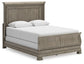 Lexorne  Sleigh Bed With Mirrored Dresser, Chest And 2 Nightstands