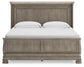 Lexorne California  Sleigh Bed With Mirrored Dresser