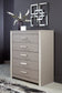 Surancha  Panel Bed With Mirrored Dresser, Chest And 2 Nightstands