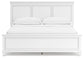 Fortman California  Panel Bed With Mirrored Dresser, Chest And 2 Nightstands