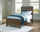 Danabrin  Panel Bed With Mirrored Dresser And Chest