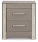 Surancha  Panel Bed With Mirrored Dresser And 2 Nightstands
