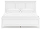 Fortman  Panel Bed With Mirrored Dresser And Chest
