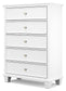 Fortman  Panel Bed With Mirrored Dresser And Chest