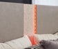 Surancha / Panel Headboard With Mirrored Dresser And 2 Nightstands