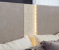 Surancha / Panel Headboard With Mirrored Dresser And 2 Nightstands