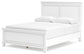 Fortman  Panel Bed With Mirrored Dresser And Chest