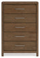 Cabalynn  Panel Bed With Storage With Mirrored Dresser, Chest And 2 Nightstands