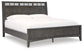 Montillan  Panel Bed With Mirrored Dresser And 2 Nightstands