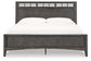 Montillan  Panel Bed With Mirrored Dresser And 2 Nightstands