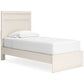Stelsie  Panel Bed With Mirrored Dresser, Chest And Nightstand