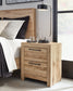 Hyanna  Panel Bed With Storage With Mirrored Dresser And 2 Nightstands